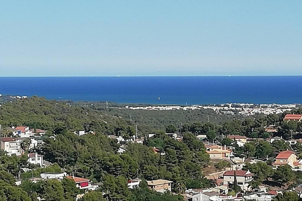 Vila Mas Del Vent- Barbacoa, Jardin, Piscina Privada Y Vistas A Mar Cunit Exteriér fotografie